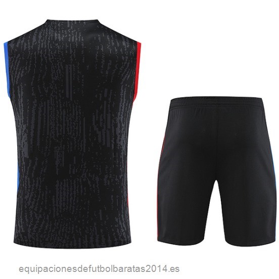 Nuevo Entrenamiento Sin Mangas Conjunto Completo Paris Saint Germain 23/24 Gris Rojo Azul Baratas